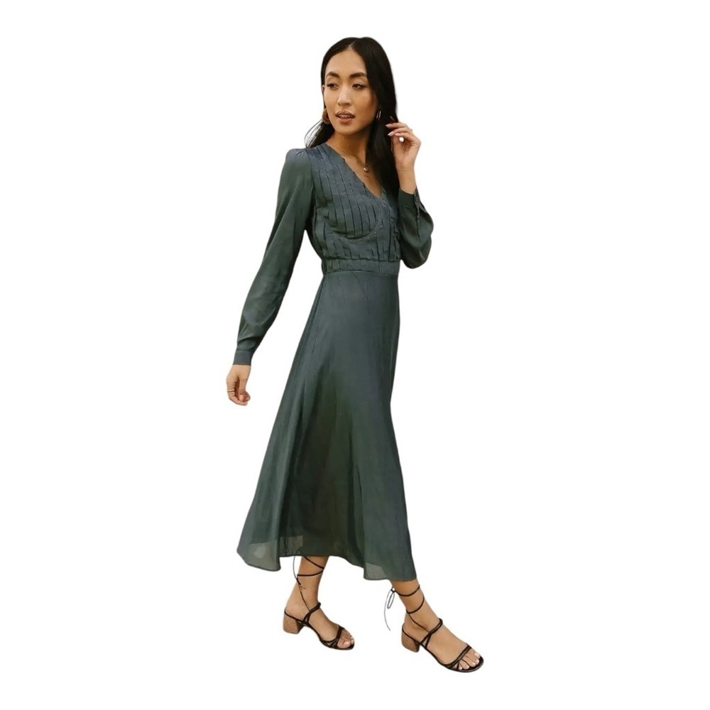 Bohme Elegant Green Midi Dress - Picture 4 of 16